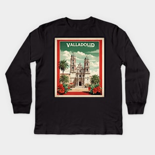 Valladolid Yucatan Mexico Vintage Poster Tourism Kids Long Sleeve T-Shirt